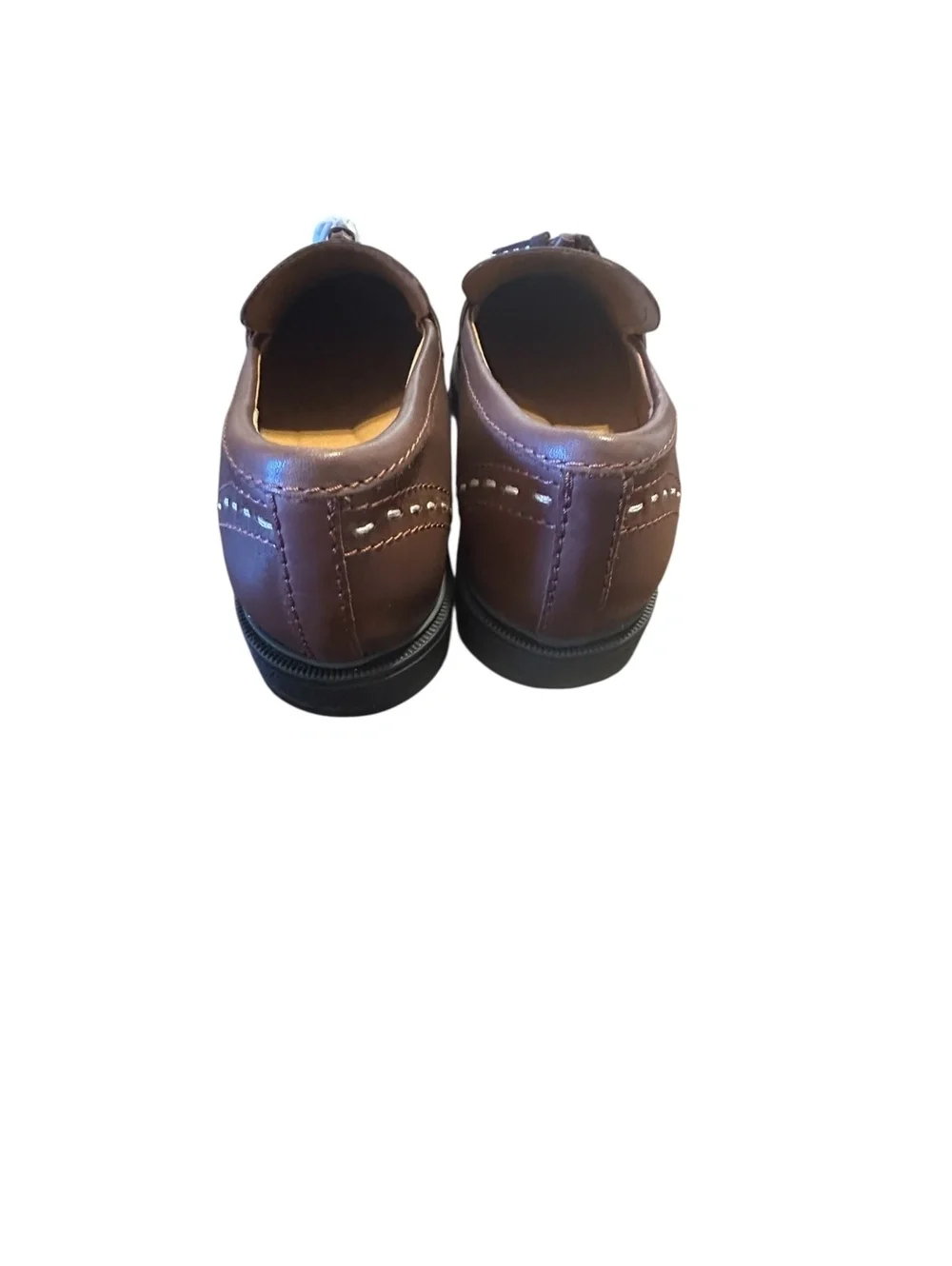 Earth brown/Dark Red Deeana loafers